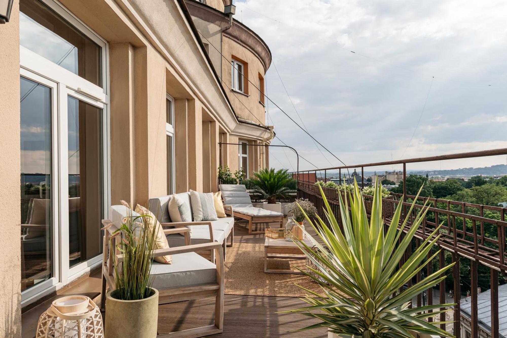 克拉科夫Penthouse Panorama - Loftaffair公寓 外观 照片