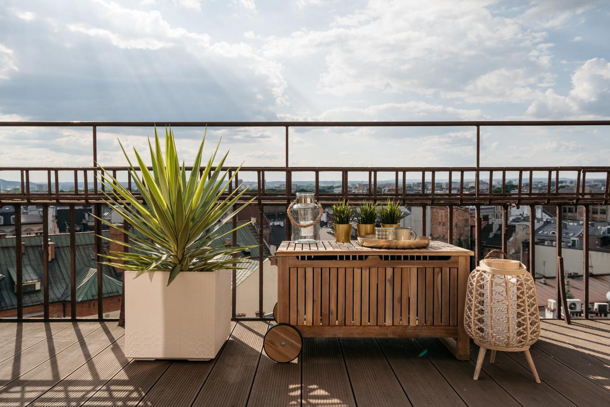 克拉科夫Penthouse Panorama - Loftaffair公寓 外观 照片