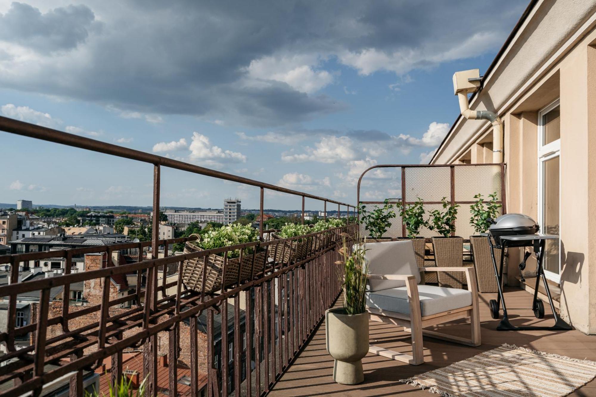 克拉科夫Penthouse Panorama - Loftaffair公寓 外观 照片