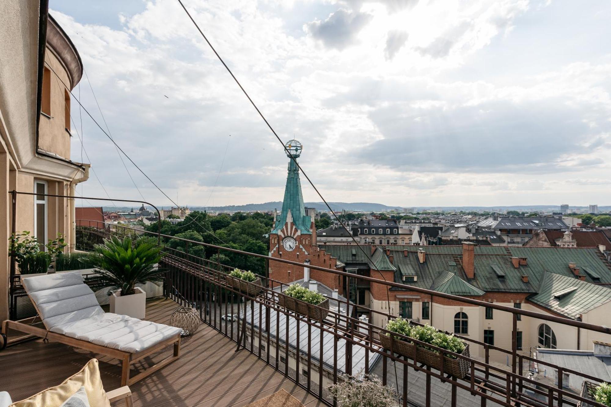 克拉科夫Penthouse Panorama - Loftaffair公寓 外观 照片